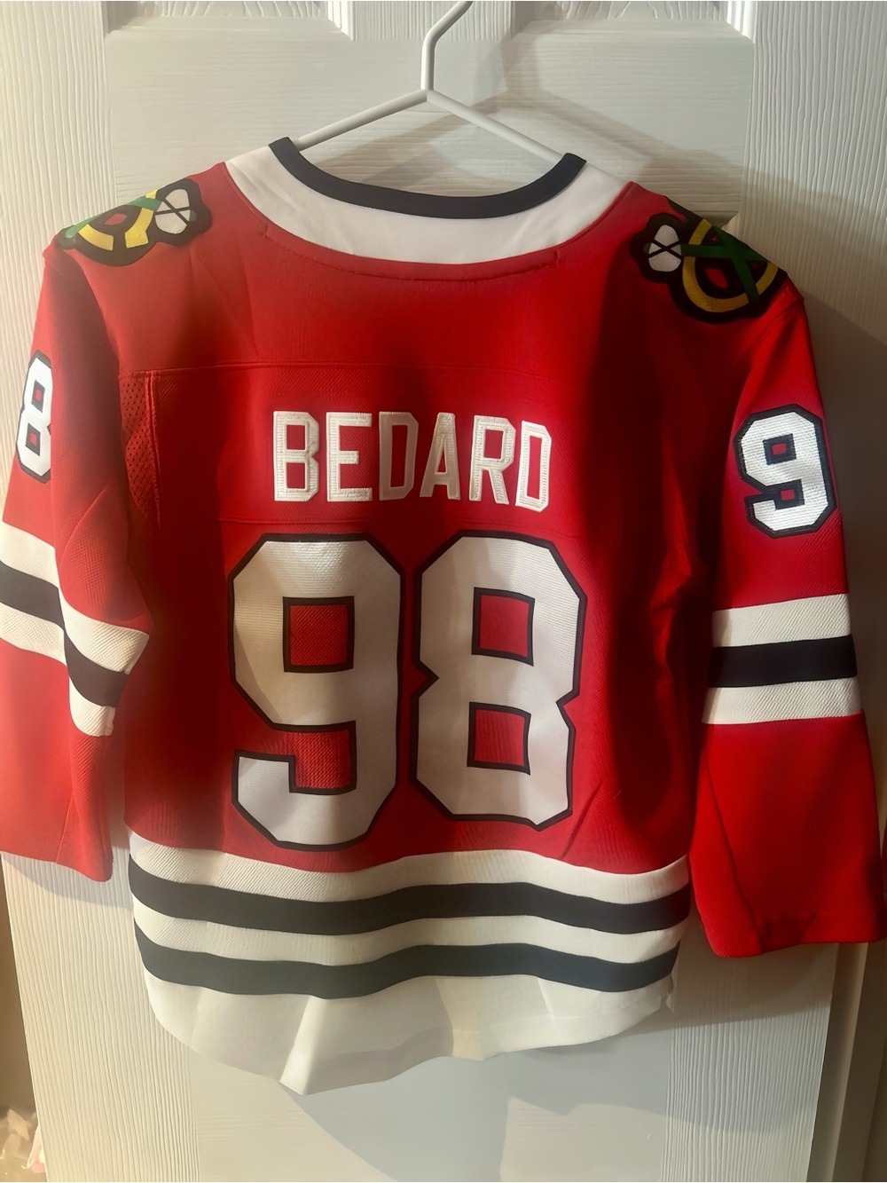 NHL Youth Chicago Blackhawks Connor Bedard Jersey